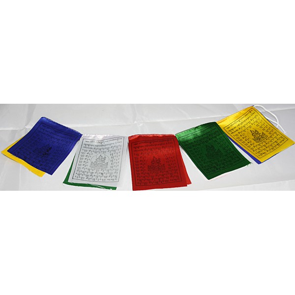 Tibetan, Cotton,Good Quality Horizontal, Door Prayer Flags (1 packet have 10 individual flags) - Small Size Tibetan, Cotton,Good Quality Horizontal, Door Prayer Flags (1 packet have 10 individual flags) - Small Size