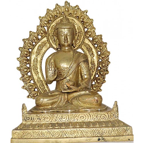 MEDECINE BUDDHA - Best quality statue hand work in Nepal by Master Artist, Shiny Yellow (Golden) Color - Extra Large Size MEDECINE BUDDHA - Best quality statue hand work in Nepal by Master Artist, Shiny Yellow (Golden) Color - Extra Large Size