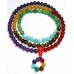 Seven Chakra Mala (Seven chakra stone) Powerful Stones - Large size (8 mm) 