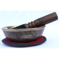 HOPI - Planetary, Healing, Therapeutic, Handmade Manipuri Real Antique Singing Bowl (Medium Antique)