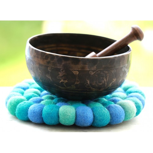 C (DO) - Musical, Therapeutic, Handmade, Nerabati, Etching, Carving (Mantra / Ying Yang Double Bajra), Singing Bowl - Extra Small Size C (DO) - Musical, Therapeutic, Handmade, Nerabati, Etching, Carving (Mantra / Ying Yang Double Bajra), Singing Bowl - Extra Small Size