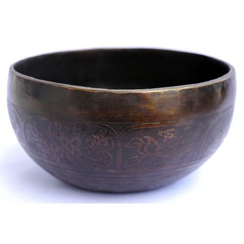 Sun - Planetary, Therapeutic, Handmade, Nerabati, Etching, Carving (Buddha's Eyes / Om), Singing Bowl - Extra Small Size Sun - Planetary, Therapeutic, Handmade, Nerabati, Etching, Carving (Buddha's Eyes / Om), Singing Bowl - Extra Small Size