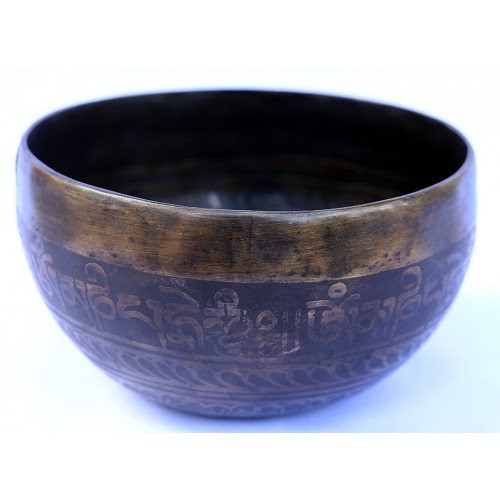 Perfect A - Healing, Therapeutic, Handmade, Nerabati, Etching, Carving (Double Bajra / Hum), Singing Bowl - Extra Small Size Perfect A - Healing, Therapeutic, Handmade, Nerabati, Etching, Carving (Double Bajra / Hum), Singing Bowl - Extra Small Size
