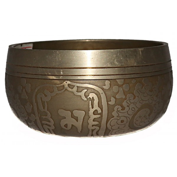 Sidereal Month - Moon Tone, Planetary, Brass Japanese Etched Carved, Molded Singing Bowl - XX Small Size Sidereal Month - Moon Tone, Planetary, Brass Japanese Etched Carved, Molded Singing Bowl - XX Small Size