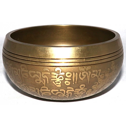 MEDITATION - Symphonic, Brass Carved, Love Knot/Flower of life, Molded Singing Bowl - Extra Small Size MEDITATION - Symphonic, Brass Carved, Love Knot/Flower of life, Molded Singing Bowl - Extra Small Size