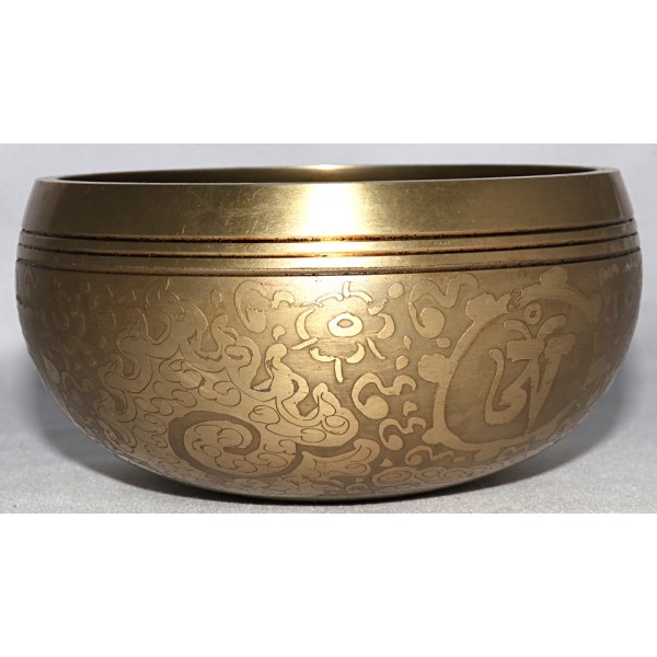 MARS - Planetary, Brass Carved, Mantra/Flower of life, Molded Singing Bowl - Extra Small Size MARS - Planetary, Brass Carved, Mantra/Flower of life, Molded Singing Bowl - Extra Small Size