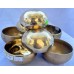 THERAPISTS AND HEALERS PRO. SET - Planetary Cosmic/Theraputic Sound Healing Travelling Set - CHT First level, Handmade with Seven Metals, Special Chakra Healing Set (Alpha, Om, Hopi,Platonic year, Venus, Jupiter, Earth day)
