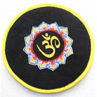 Circle with EMBROIDERY (Cushion) to keep Singing Bowls Safely - Medium Size