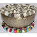 KNOTTED FELT CUSHION FOR SINGING BOWLS, to get best sound and Safety for any kinds of Singing Bowls, Meditation Cushion, Kitchen table Cushion (natural color) - Extra Small size KNOTTED FELT CUSHION FOR SINGING BOWLS, to get best sound and Safety for any kinds of Singing Bowls, Meditation Cushion, Kitchen table Cushion (natural color) - Extra Small size