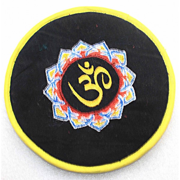 Circle with EMBROIDERY (Pad Professional) Pillow (Cushion) to keep Singing Bowls Safely - Large Size Circle with EMBROIDERY (Pad Professional) Pillow (Cushion) to keep Singing Bowls Safely - Large Size
