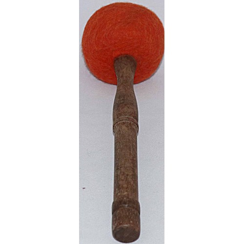 SOFT FELT Mallet (Drumstick/Singing Bowl Stick) to play singing bowls essential - Medium Size SOFT FELT Mallet (Drumstick/Singing Bowl Stick) to play singing bowls essential - Medium Size